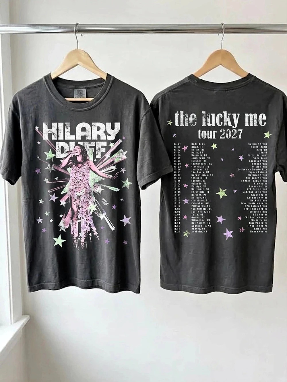 Hilary Duff The Lucky Me Tour 2027 Tour Comfort Colors T-shirt